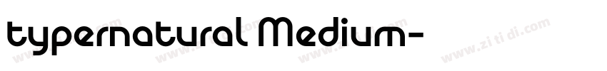 typernatural Medium字体转换